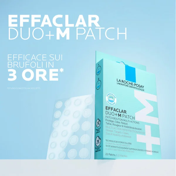 La Roche Posay Effaclar Duo+M Unspot Patches 22 Pezzi Trattamento Invisibile Anti Imperfezioni