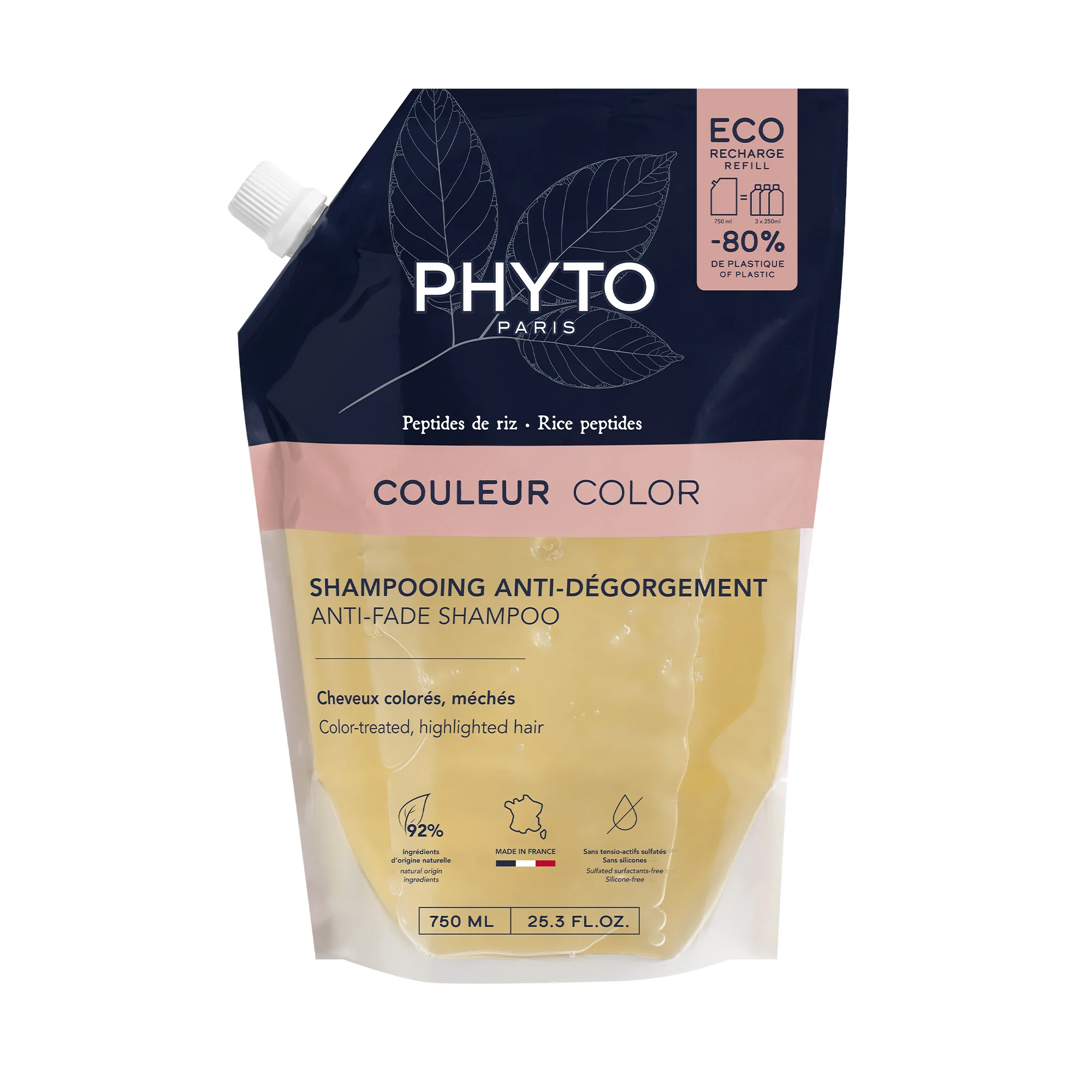 Phyto Paris Couleur Ricarica Shampoo 750 Ml Formato Ricarica