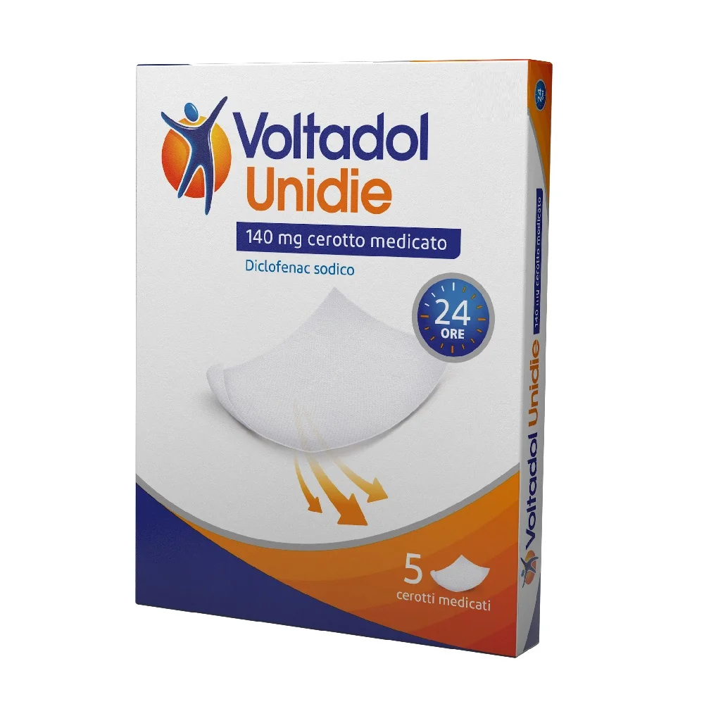 Voltadol Unidie 140 mg 5 Cerotti Medicati Per Strappi Muscolari