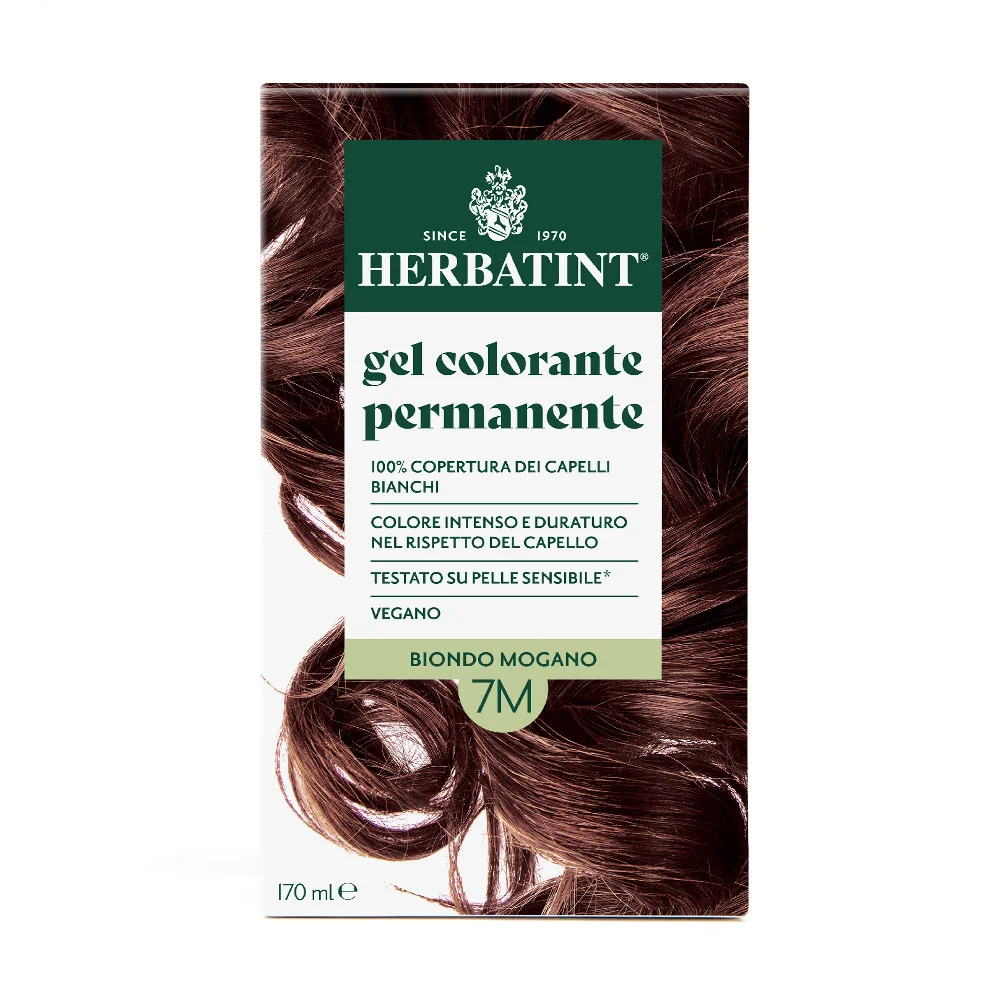 Herbatint Gel Colorante Permanente 7M Biondo Mogano 170 Ml Colore Intenso e Duraturo