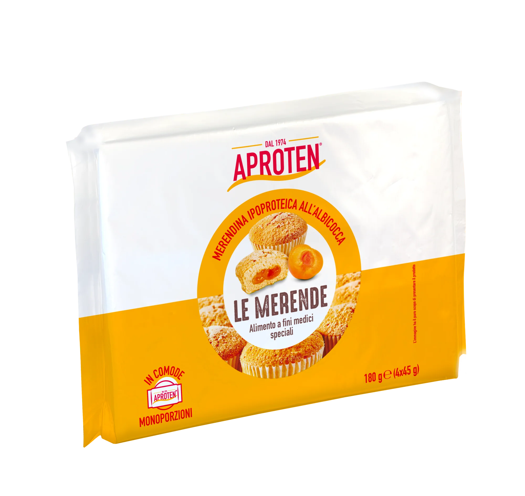 Aproten merendina all'albicocca Ipoproteica 180 g Senza Zucchero