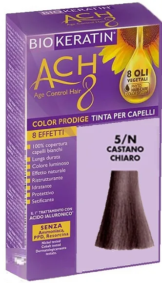 Biokeratin Ach8 5/N Castano Chiaro Tinta Per Capelli