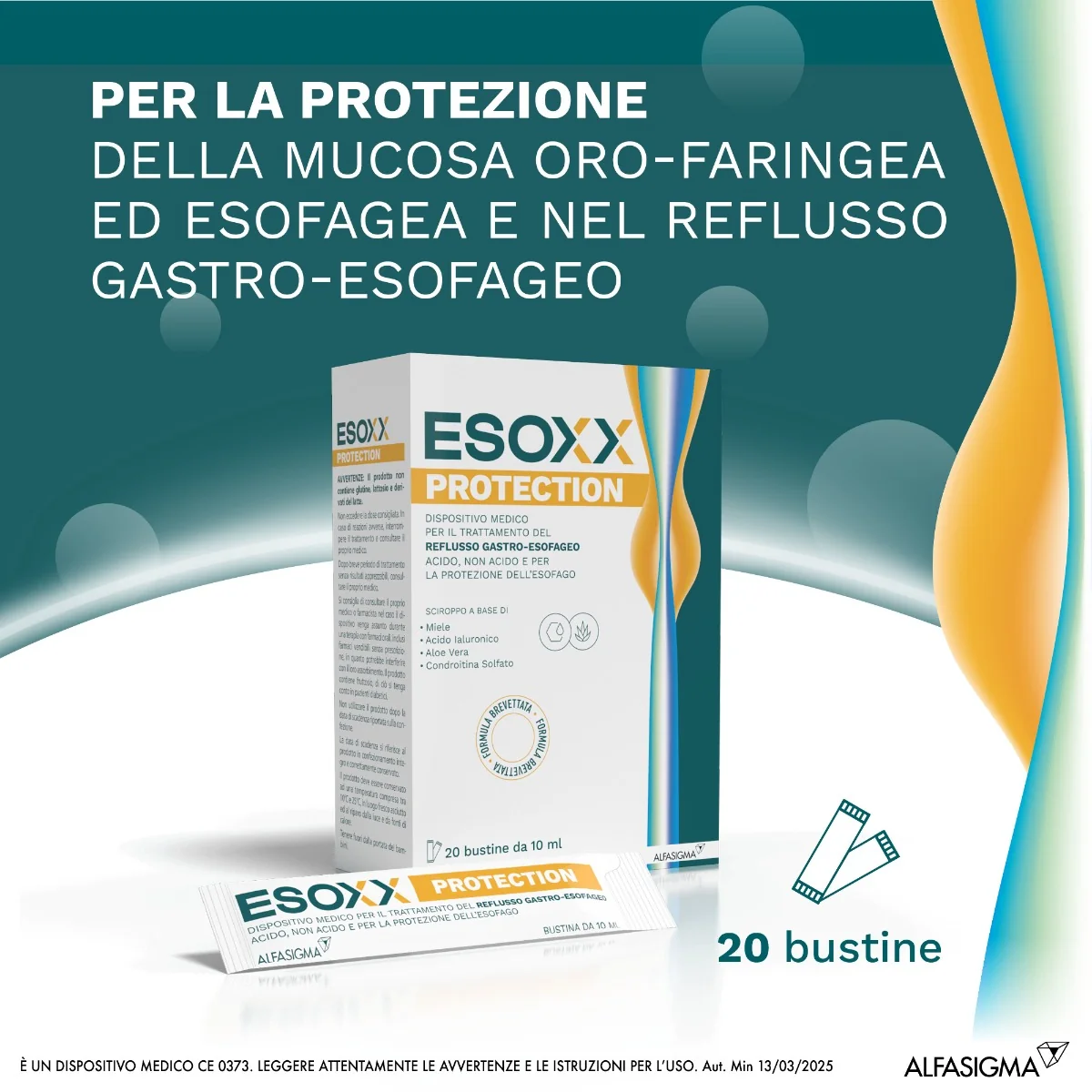 Esoxx Protection 20 Bustine 10 Ml Reflusso Gastroesofageo