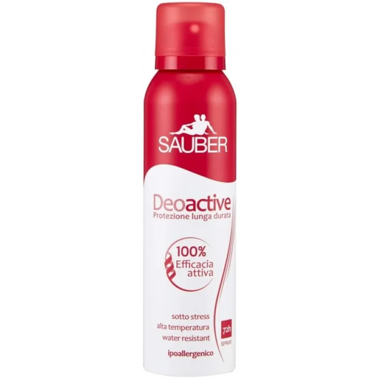 Deodorante Spray Sauber Deoactive 150ml Protezione Prolungata e Senza Alcool