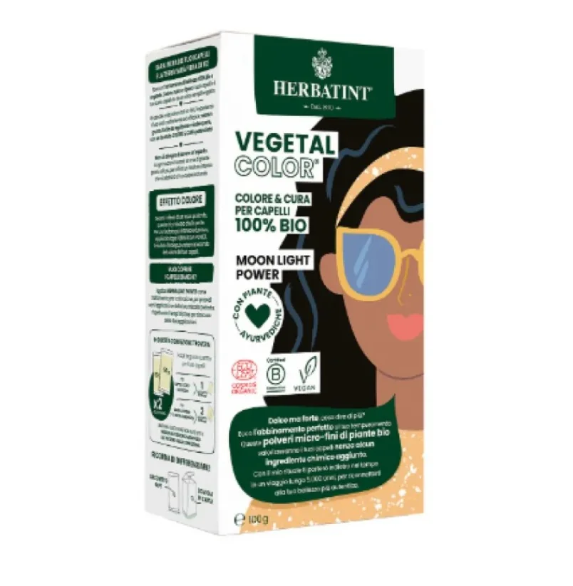Herbatint Vegetal Color Moon Light Power 100g Nero