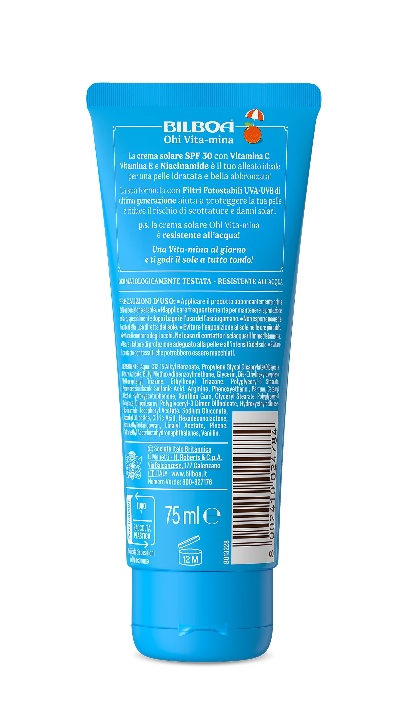 Bilboa Viso&Corpo Crema Solare Spf 30 Travel Size 