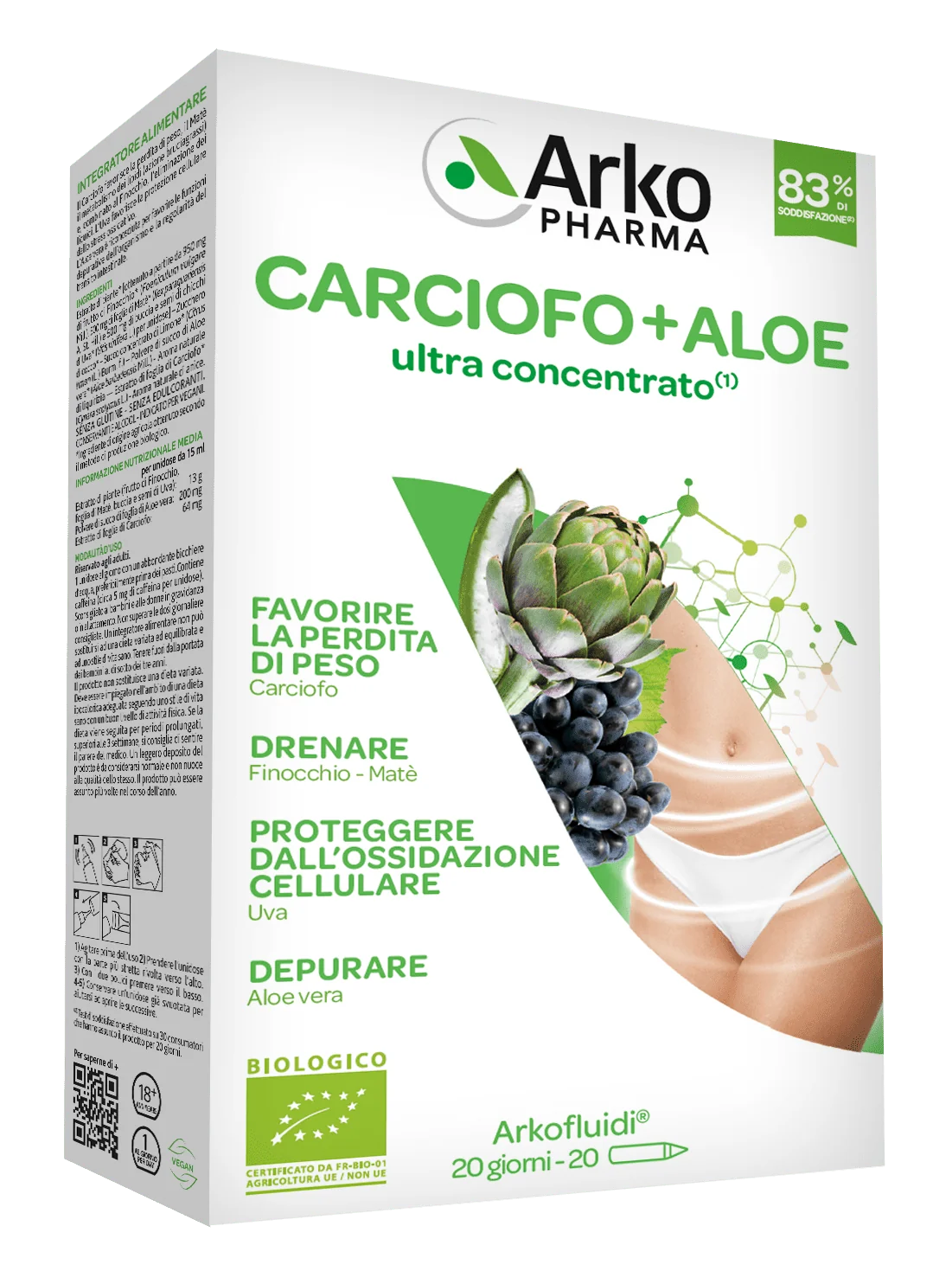 Arkopharma Arkofluidi® Carciofo + Aloe Vera Bio Depurante e antiossidante