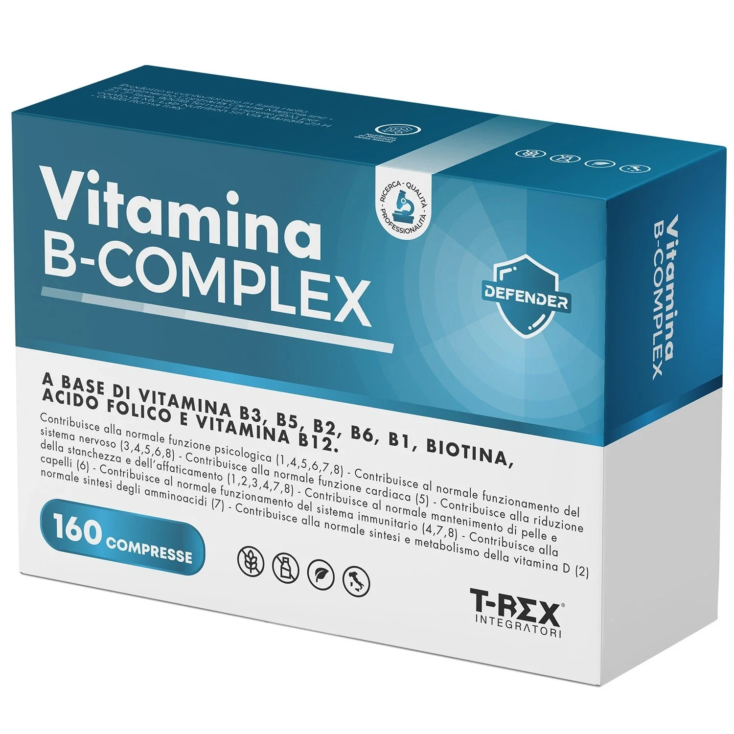 T-Rex Vitamina B Complex 160Cpr Stanchezza ed Affaticamento