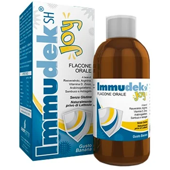 Immudek Joy Banana Sciroppo 200 ml Integratore Difese Immunitarie