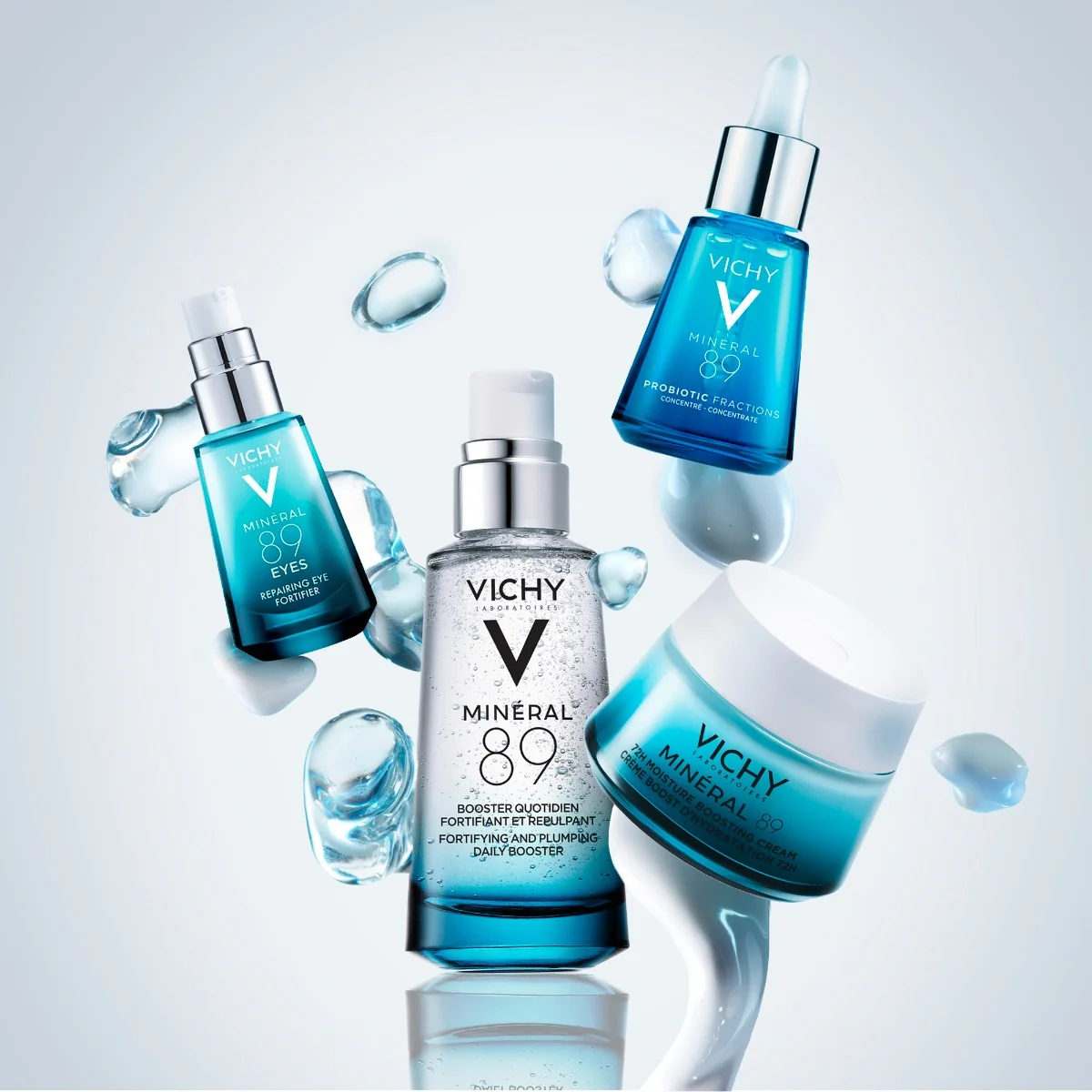 Vichy Minéral 89, 50 Ml Booster quotidiano fortificante e rimpolpante con acido ialuronico