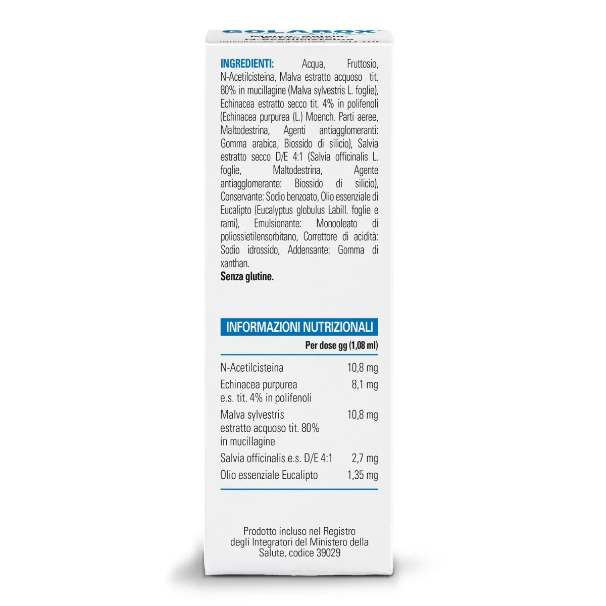 Golarox Spray Integratore Benessere Gola 20 ml Mal di Gola