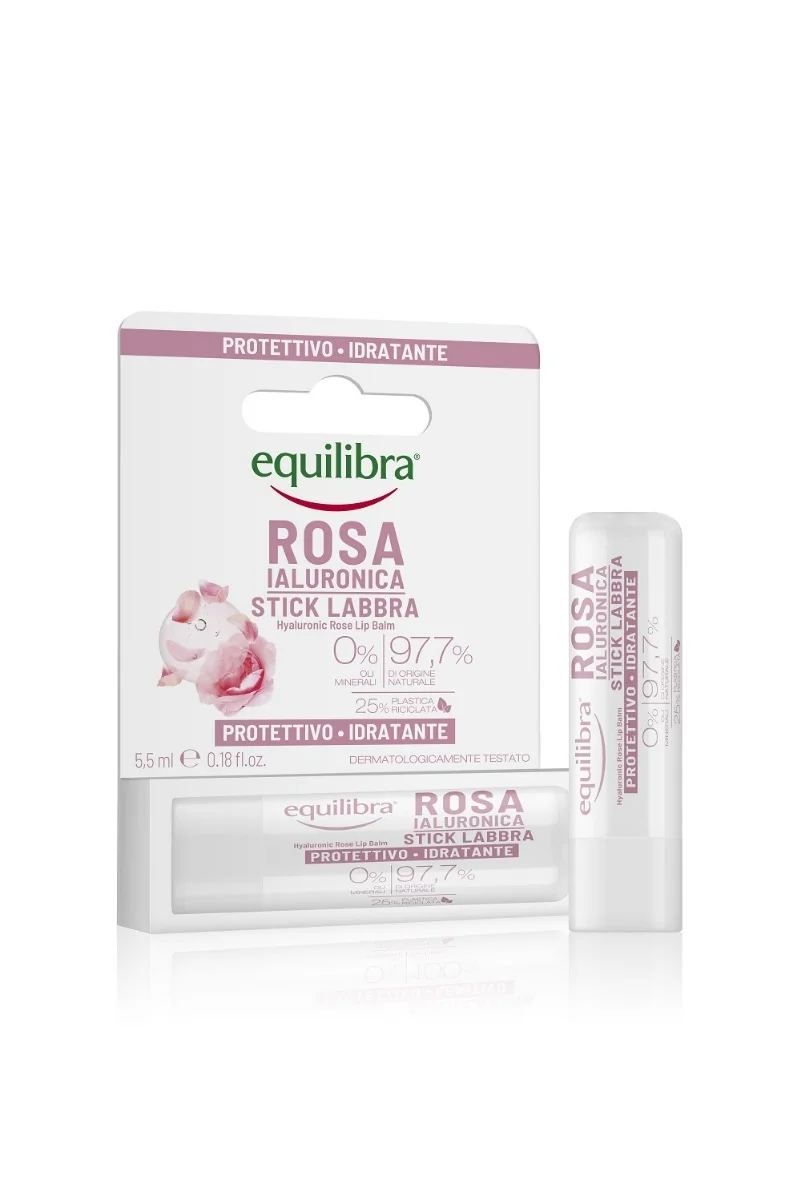 Equilibra Rosa Ialuronica Stick Labbra Azione Protettiva