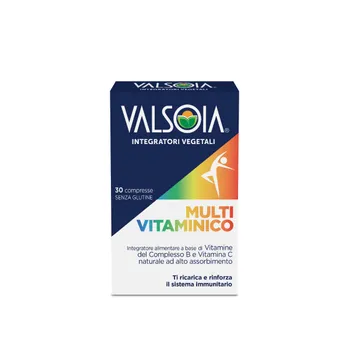 Valsoia Multivitaminico 30 Compresse Integratore Di Vitamine del Gruppo B e Vitamina C