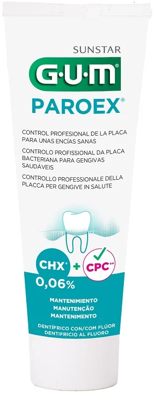 Gum Paroex 0,06 Chx Dentifricio Al Fluoro 75 Ml