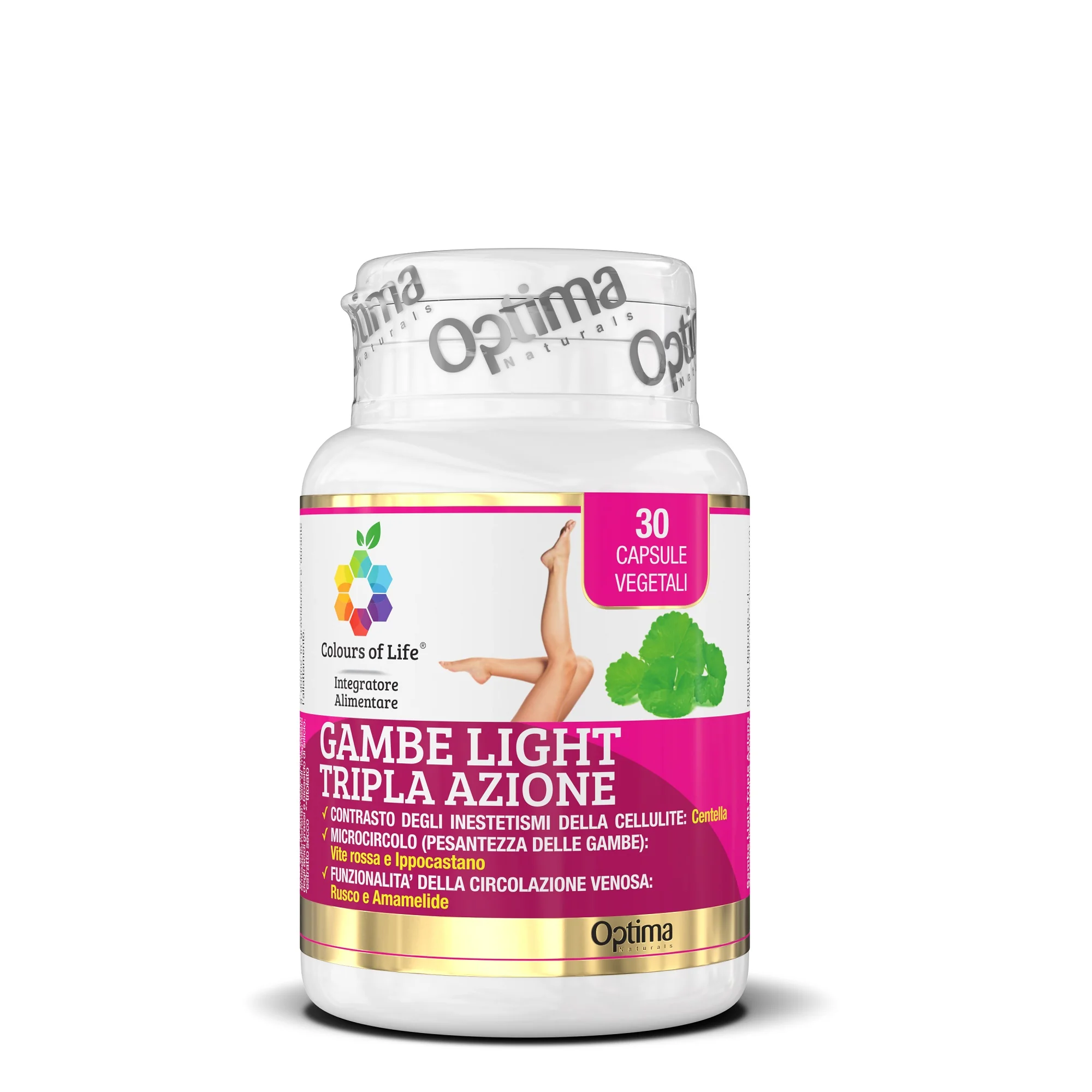 Optima Colours of Life Gambe Light Integratore 30 Capsule Per favorire la circolazione