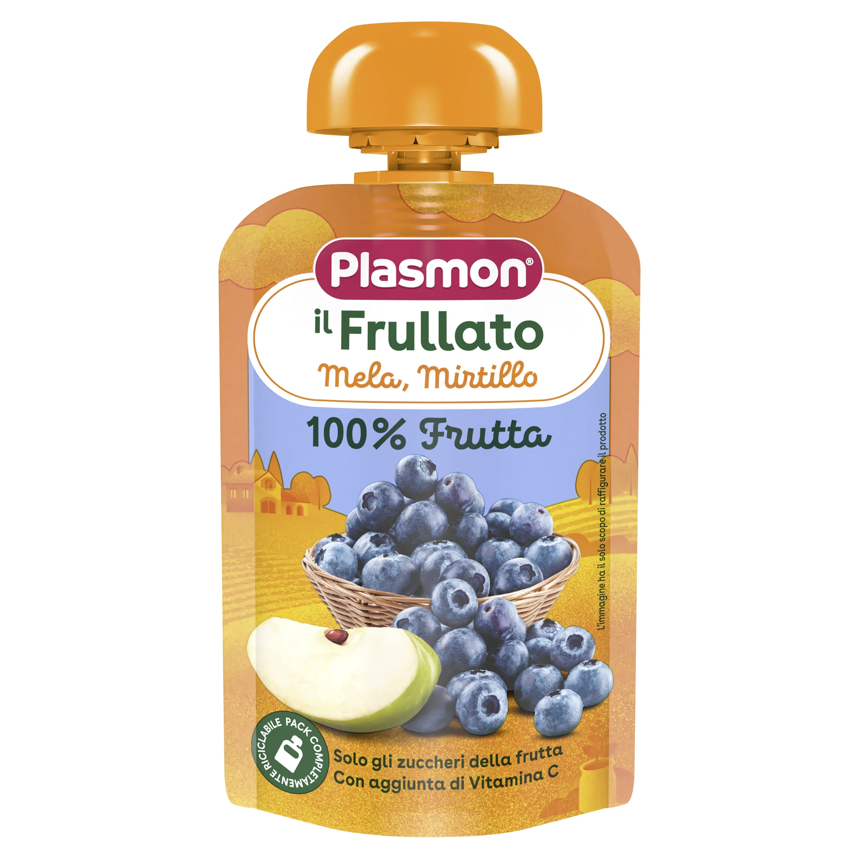Spremi E Gusta Mela/Mirtillo 100 g Alimento per Infanzia