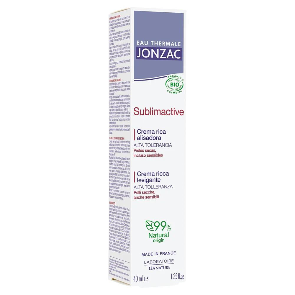 Jonzac Crema Ricca Levigante Anti Age Sublimactive 40 Ml Pelli Secche Sensibili