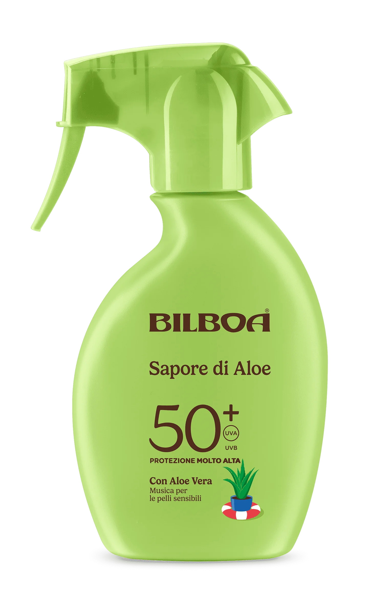 Bilboa Trigger Aloe Sensitive 50+ 250 Ml