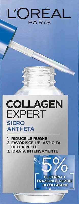 L'Oreal Paris Collagen Expert Siero Anti-Età Con 5% Glicerina 30Ml