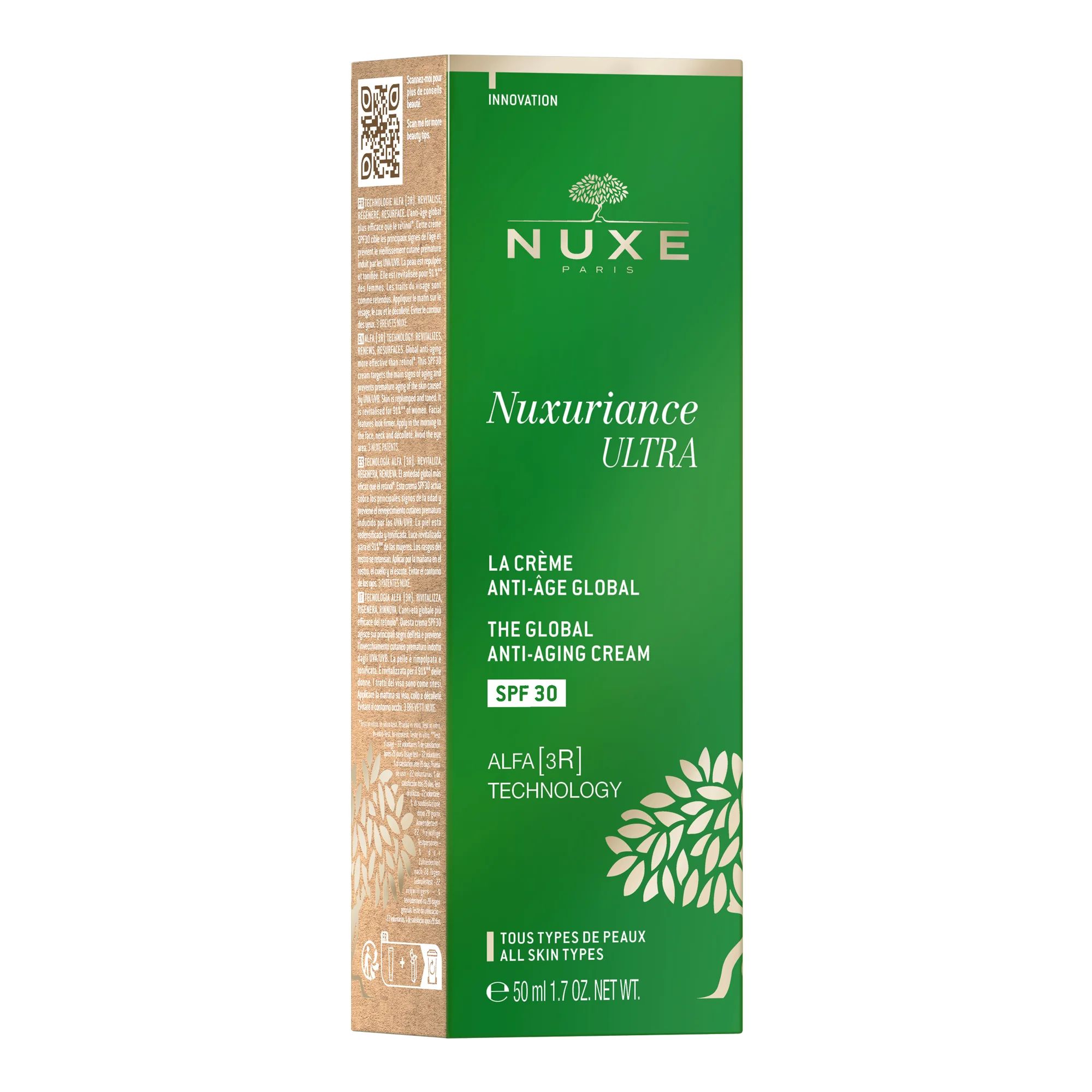 Nuxe Nuxuriance Ultra - Crema Anti-Età Globale SPF30 50ml Rivitalizza e Rigenera