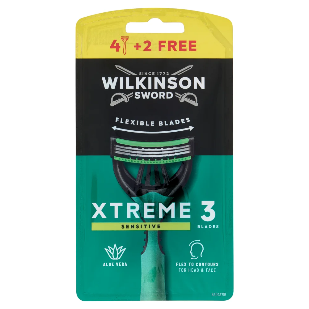 Wilkinson Xtreme 3 Sensitive 4+2 Rasatura Sensibile e 3 Lame