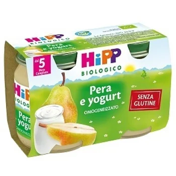 Hipp Biologico Omogeneizzato Merenda Pera Yogurt 2x125 g