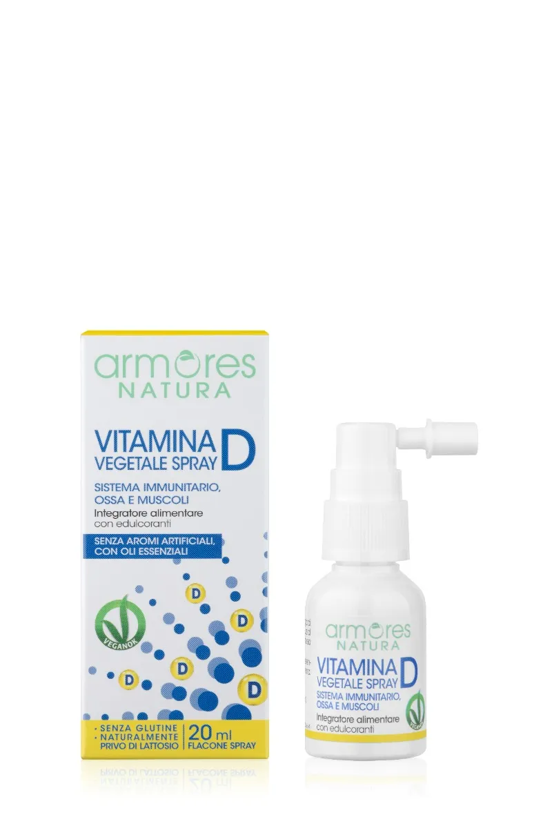Armores Natura Vitamina D Vegetale Spray 20 ml Integrazione Vitaminica