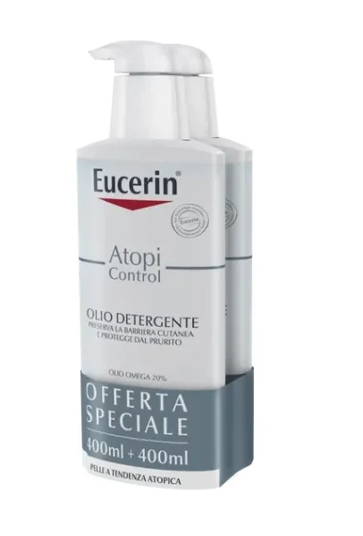 Eucerin AtopiControl Olio Detergente 400 ml + 400 ml Bipacco