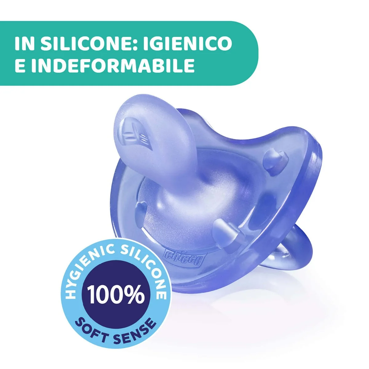 Chicco Gommotto Silicone Rosa 16-36M 2 Pezzi