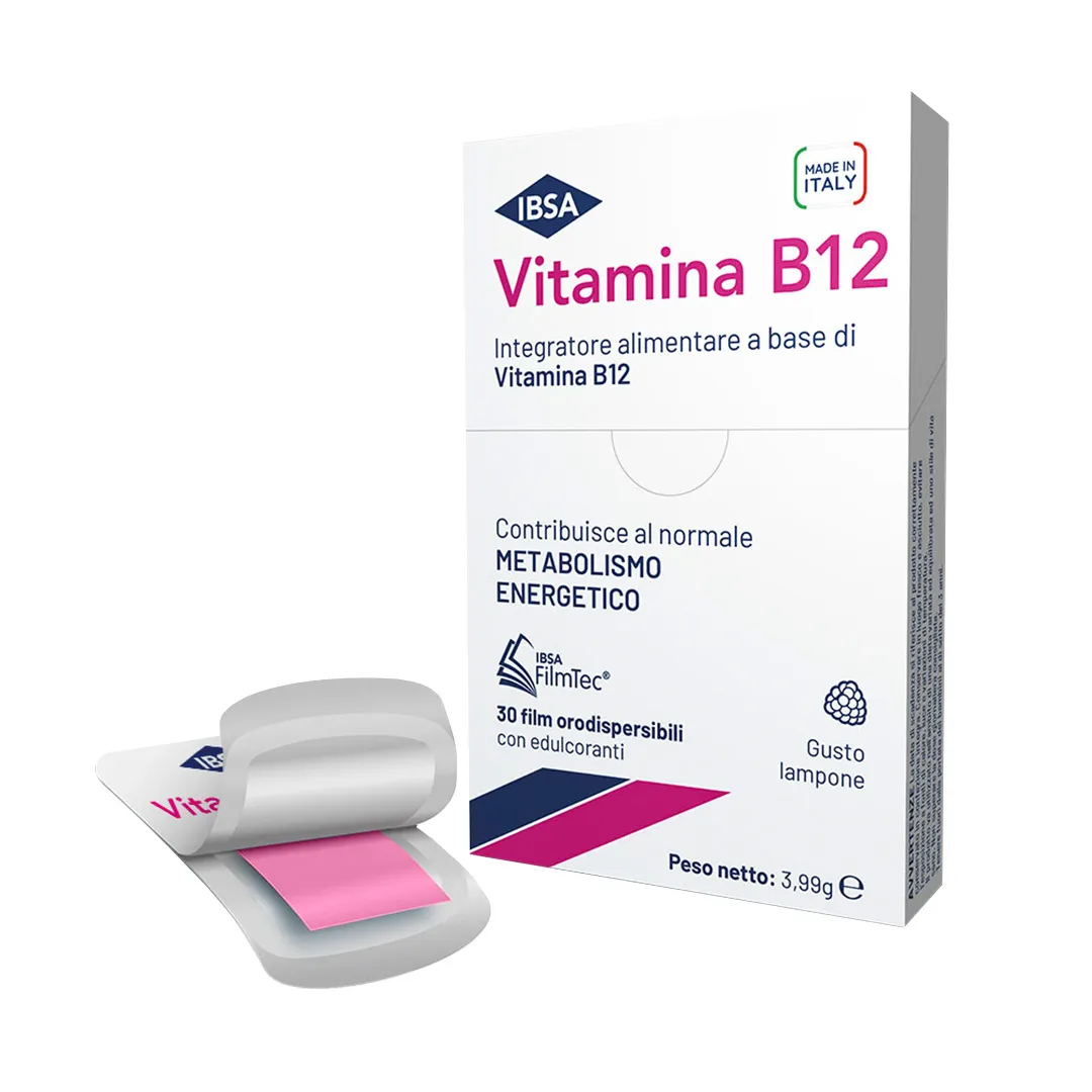 Vitamina B12 Ibsa 30 Film Orali Integratore di Vitamina B12