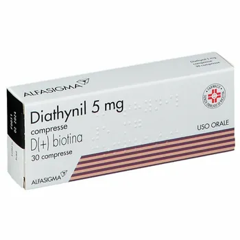 Diathynil 5 mg D(+) biotina 30 Compresse Dermatite Seborroica