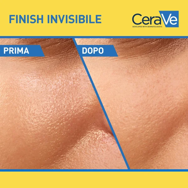 CeraVe Fluido Protettivo Solare Oil Control SPF50+ 50 ml Fluido Solare Invisibile per Pelli Grasse