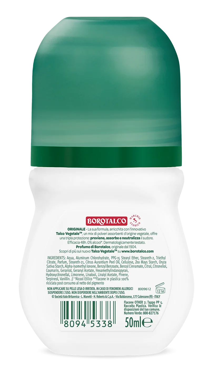 Borotalco Deo Roll Originale 50 ml Deodorante roll-on 48h