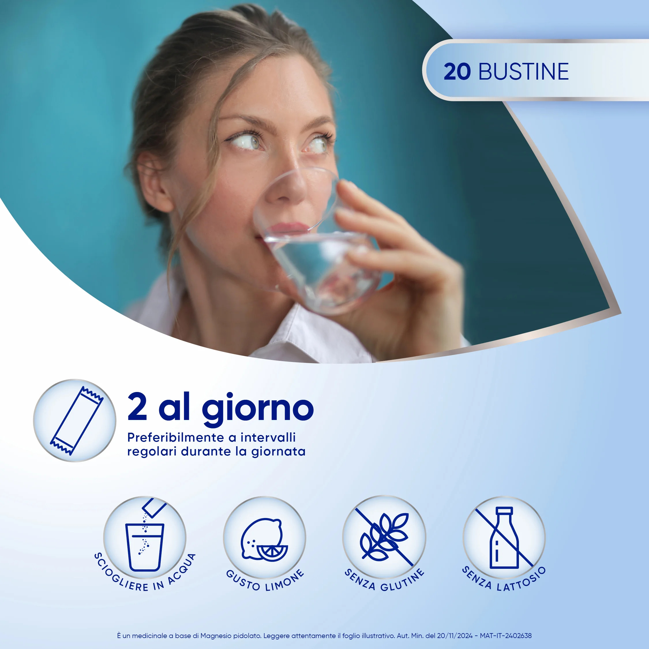 Sanofi Mag2 2,25 g 20 Buste Integratore di Magnesio