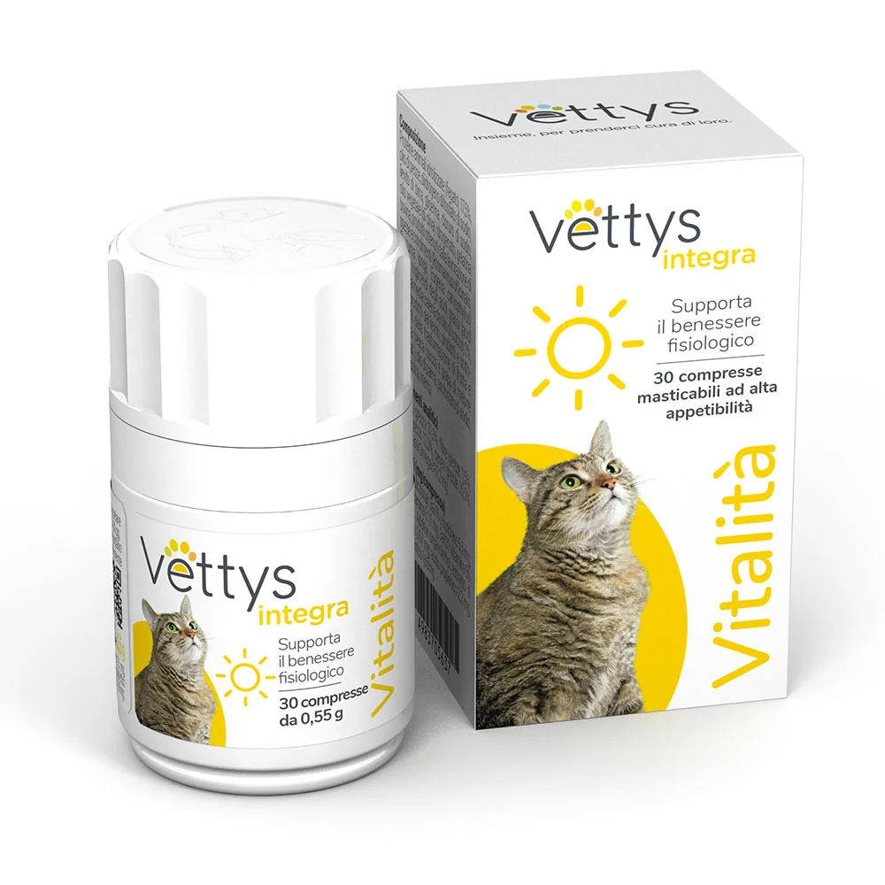 Vettys Integra Vitalita' Gatto 30 Compresse Energia e Vitalità