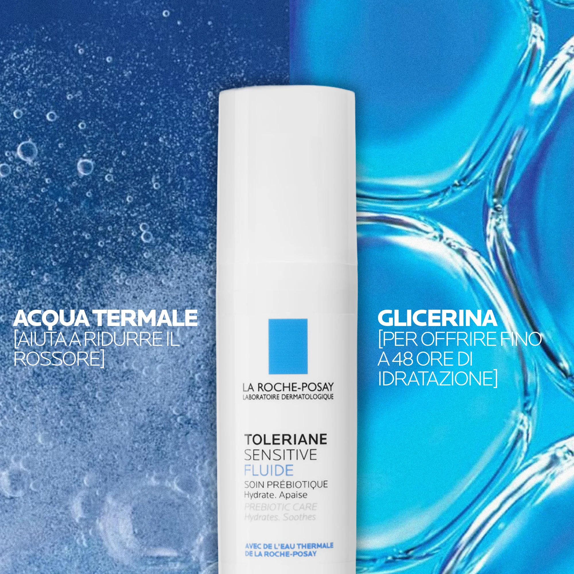 La Roche Posay Toleriane Sensitive Fluido 40 Ml Trattamento lenitivo protettivo
