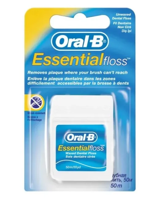Oral-B Essentialfloss Filo Interdentale non Cerato 50 metri Igiene Orale