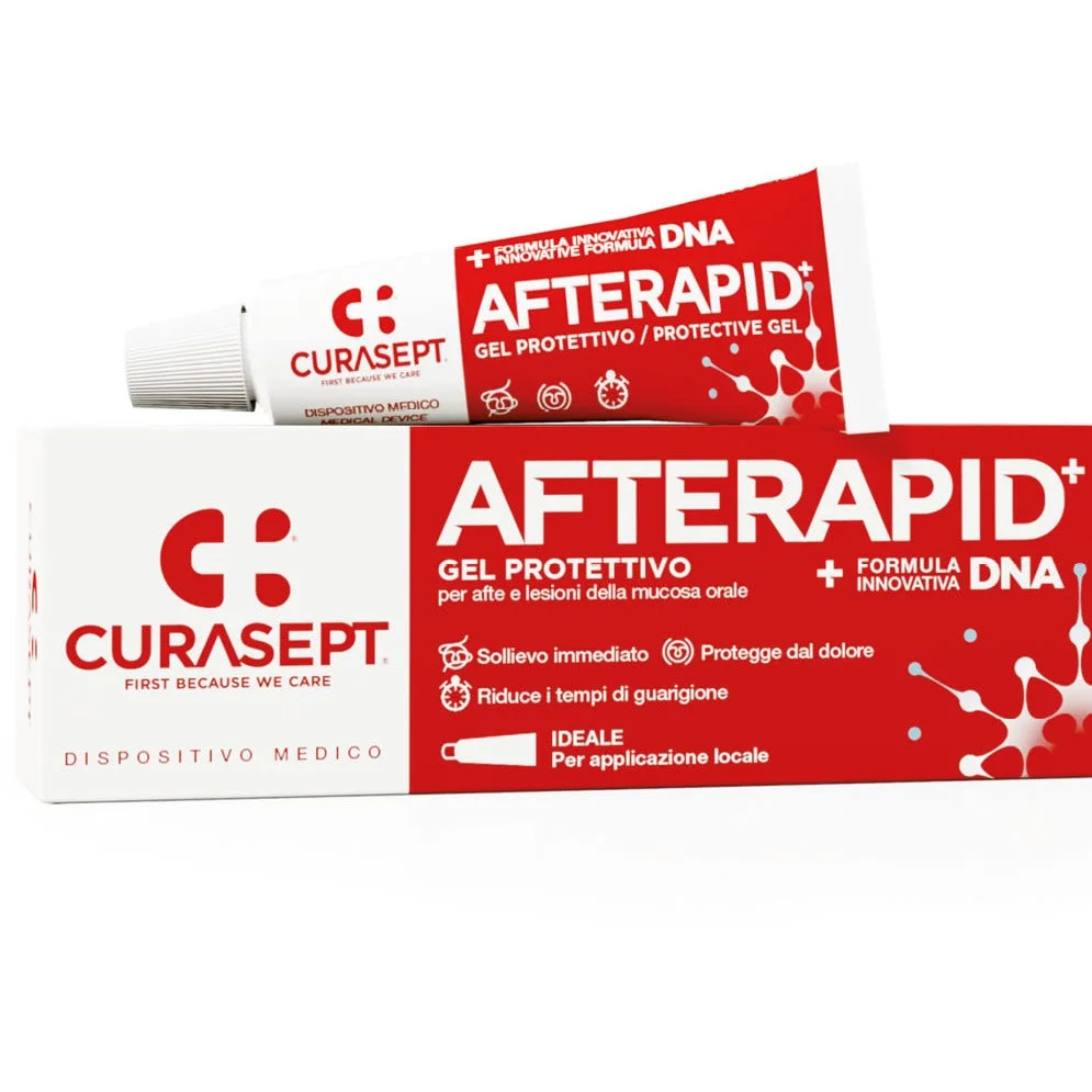 Curasept Gel Afte Rapid+ DNA Gel 10 ml Gel protettivo anti afte