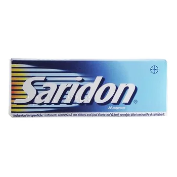 Saridon Paracetamolo Propifenazone 20 Compresse Antipiretico