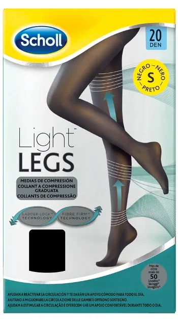 Scholl Light Legs Collant 20 DEN Nero Taglia S