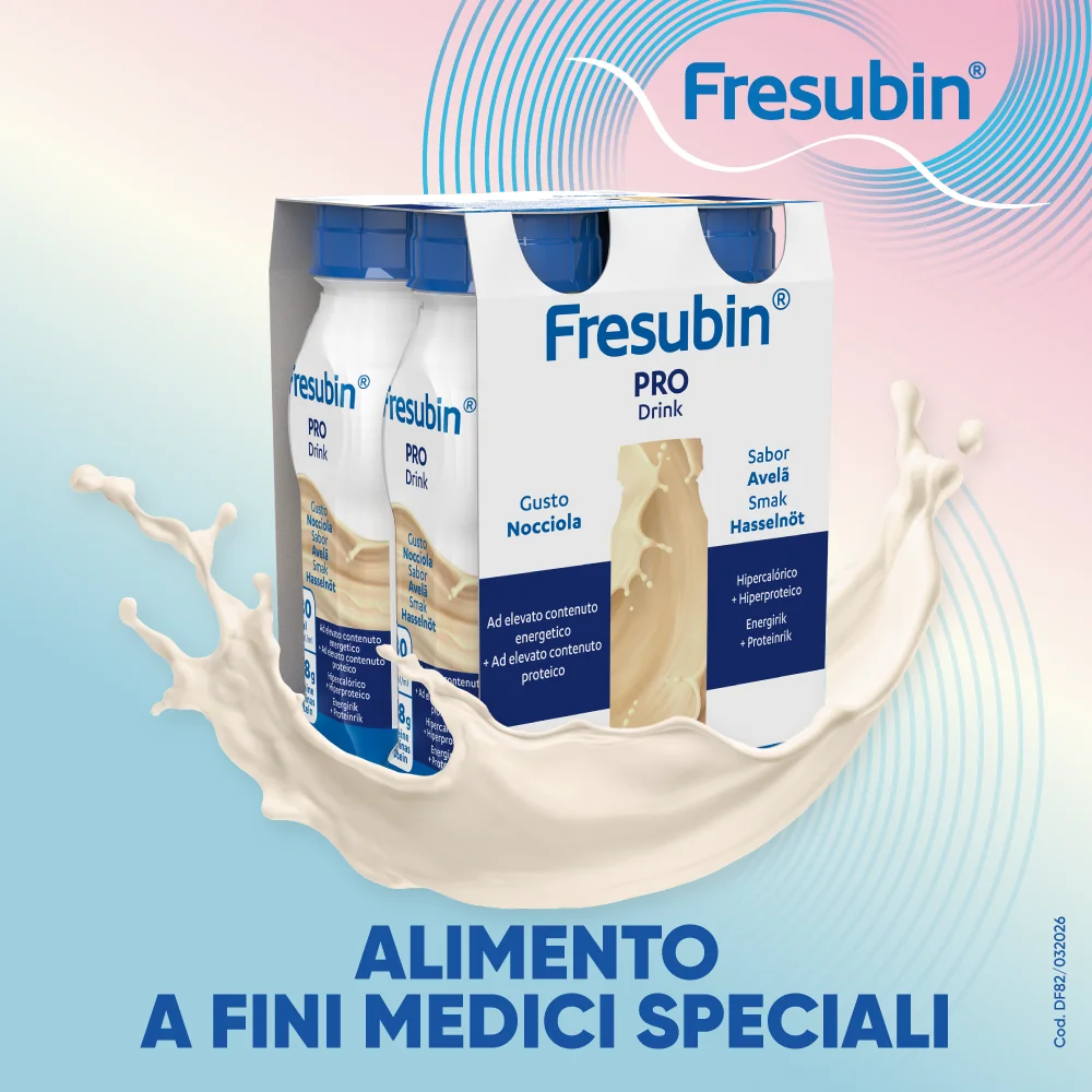 Fresubin Pro Drink Nocciola 4 Flaconi X 200 Ml A Basso Contenuto di Lattosio e Senza Glutine