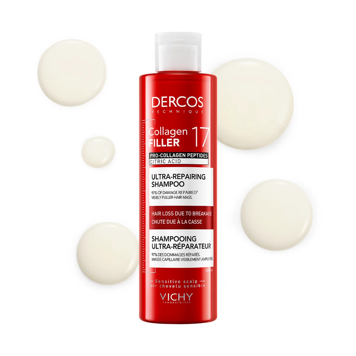 Dercos Technique Collagen Repair Shampoo 200 Ml 