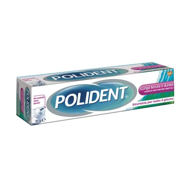 Polident Crema Lunga Tenuta 70 g Per Protesi Dentali