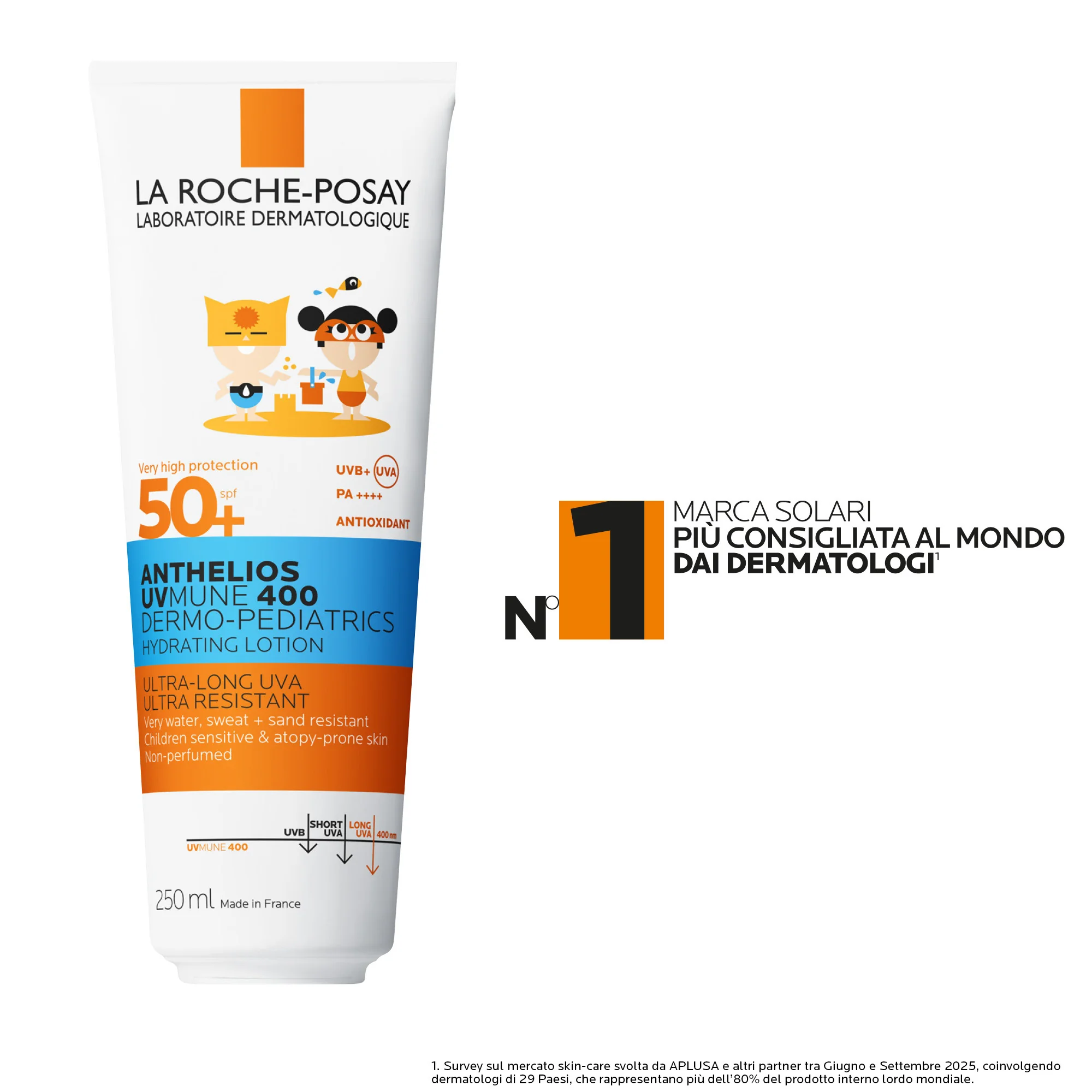 La Roche Posay Anthelios Latte Uvmune Bambini Spf50+ 250 ml Latte solare protettivo