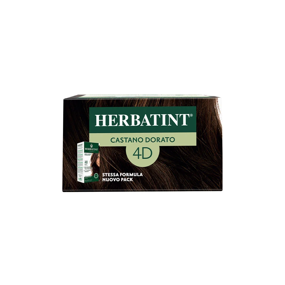 Herbatint Gel Colorante Permanente 4D Castano Dorato 170 Ml Colore Intenso e Duraturo