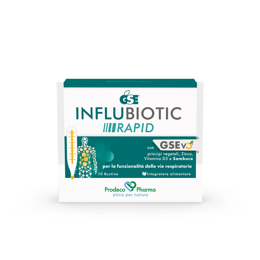 Gse Influbiotic Rapid 10 Bustine benessere delle vie respiratorie e difese immunitarie