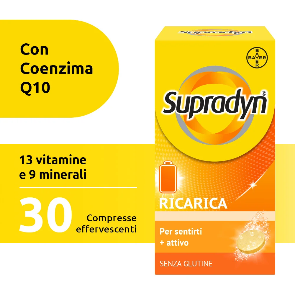 Supradyn Ricarica Integratore 30 Compresse Multivitaminico e Minerali