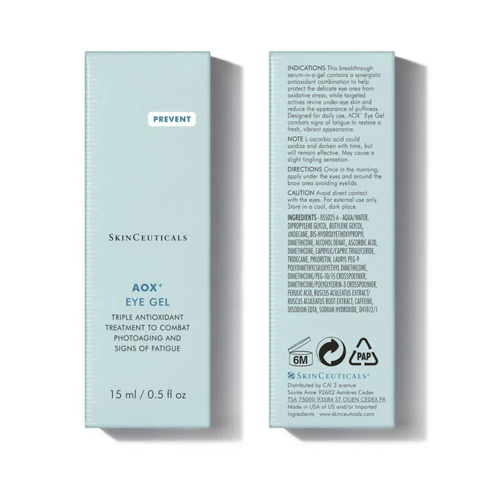 SkinCeuticals AOX+ Eye Gel 15 Ml Siero contorno occhi con 5% di Vitamina C pura