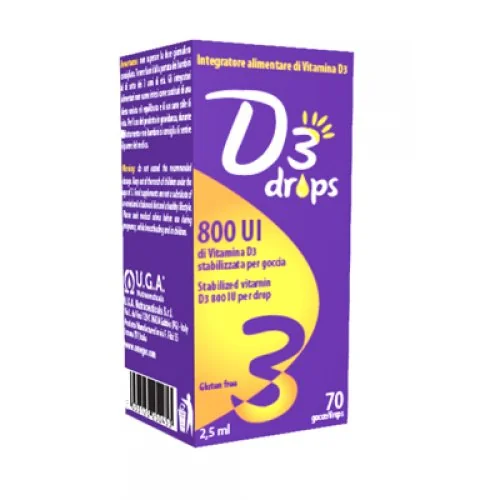 D3 Drops 800 UI 2,5 ml Integratore Vitamina D
