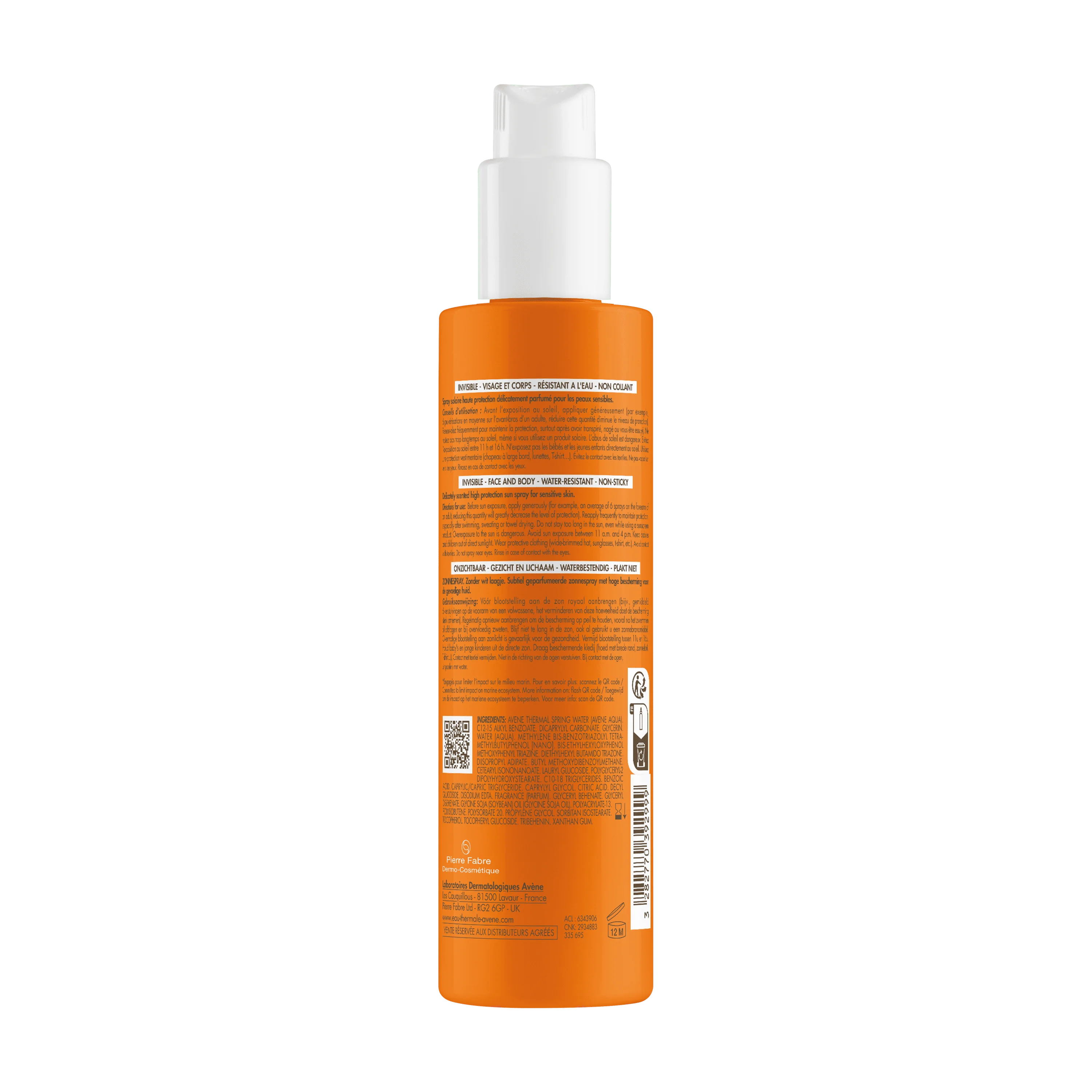Avène Spray Solare SPF 30 200 ml Pelle Sensibile